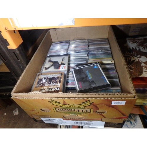 2054 - BOX OF MIXED CDS AND CASES