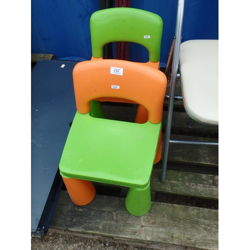 156 - 2 CHILDS CHAIRS