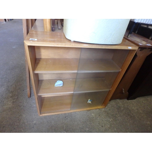 684 - GLASS FRONTED BOOKCASE