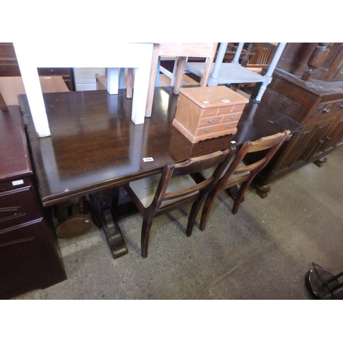 696 - COLUMBIA FURNITURE (AH) TABLE AND 2 CHAIRS