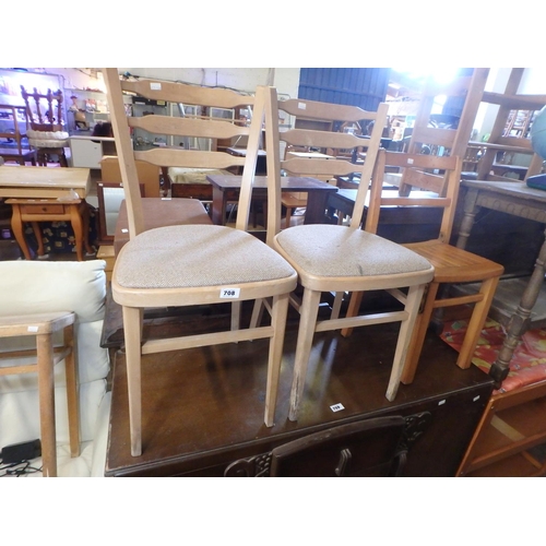 708 - VINTAGE CHILDRENS CHAIR PLUS ONE OTHER