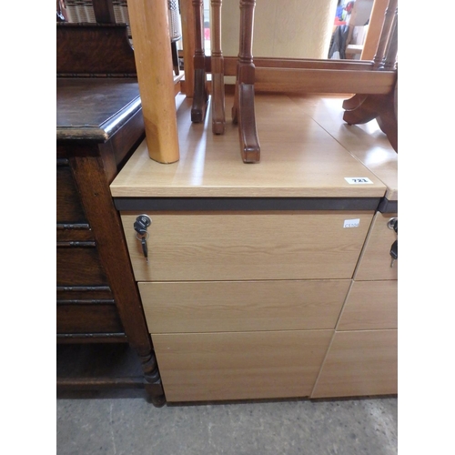 721 - DEEP OFFICE DRAWERS  WITH KEYS
