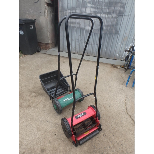 26 - 2 HAND PUSH MOWERS - QUALCAST AND WILKO