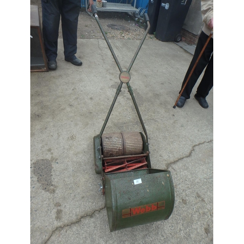 31 - VINTAGE WEBB PUSH LAWN MOWER