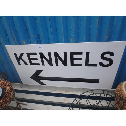 34 - KENNELS SIGN