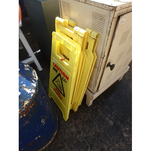 170 - 3 CAUTION WET FLOOR SIGNS