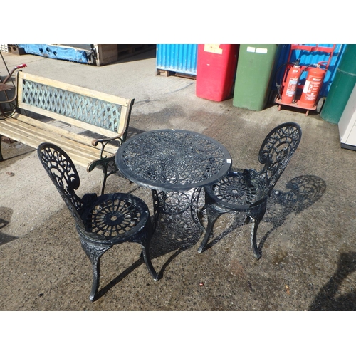 179 - BISTRO SET WITH 2 CHAIRS