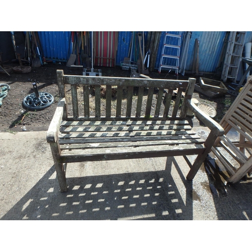 290 - WOODEN GARDEN BENCH