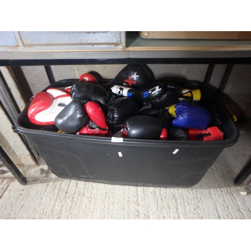 393 - LARGE CRATE OF BOXING GLOVES