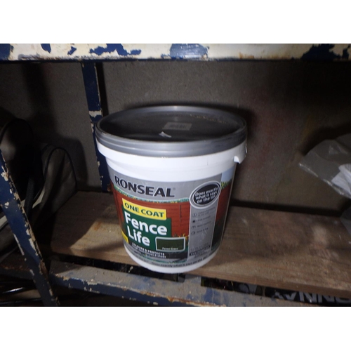 420 - 9L OF GREEN FOREST RONSEAL FENCE PAINT