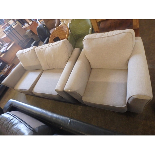 661 - MODERN TWO SEATER MODERN SOFA AND ARMCHAIR