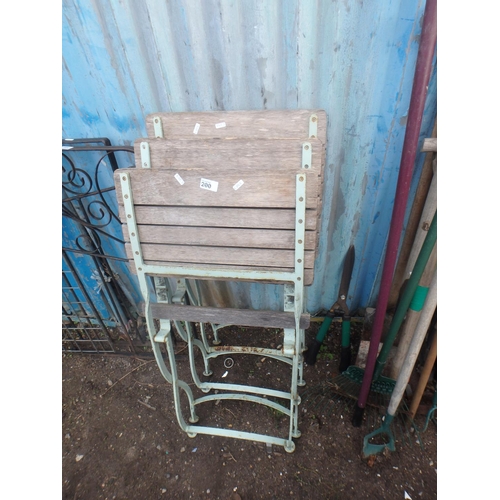 200 - 3 OUTDOOR BISTRO CHAIRS