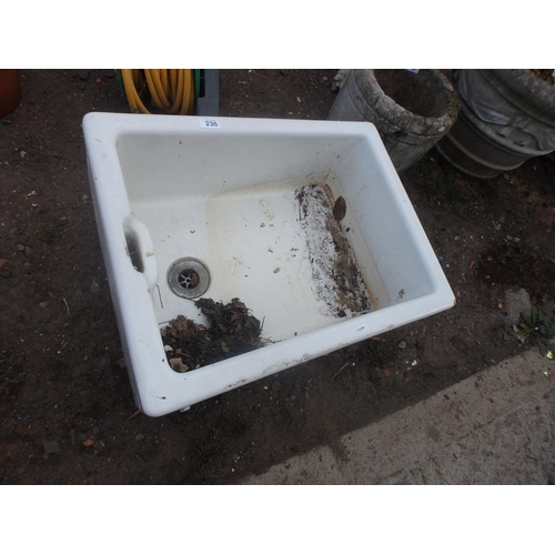 236 - VINTAGE ENAMEL SINK