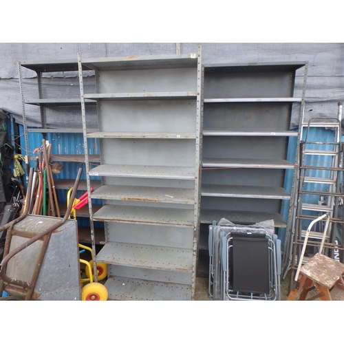 334 - 4 DEXION METAL SHELVING UNITS