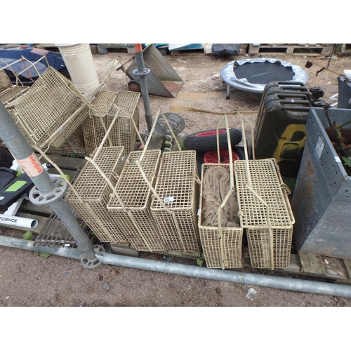 84 - 5 METAL COATED CRATES