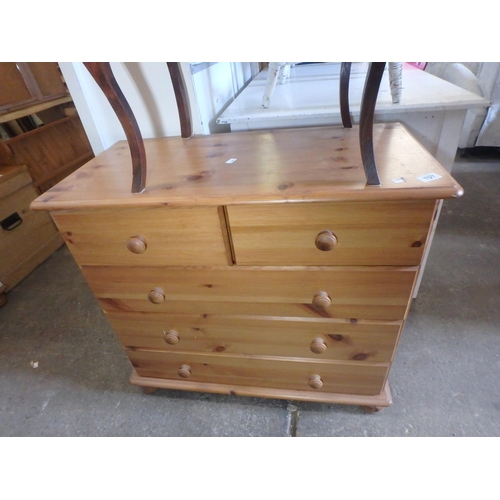 797 - PINE 2 OVER 3 CHEST OF DRAWERS