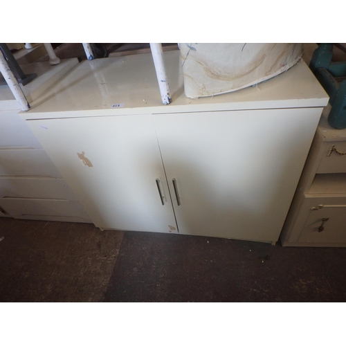 814 - WHITE PAINTED CABINET