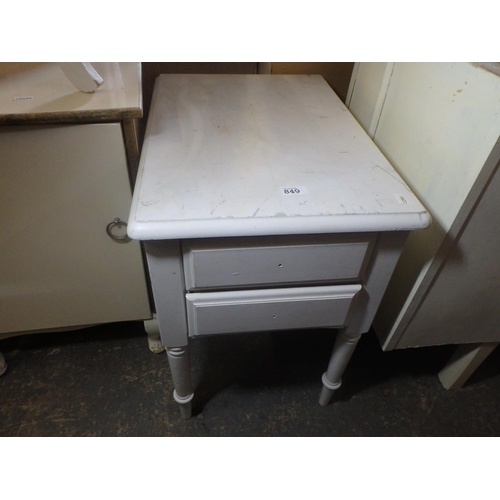 849 - 2 DRAWER BEDSIDE UNIT