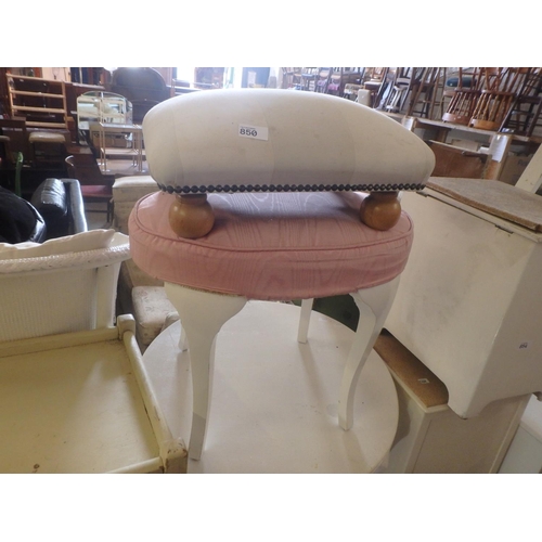 850 - FOOTSTOOL AND BEDROOM STOOL