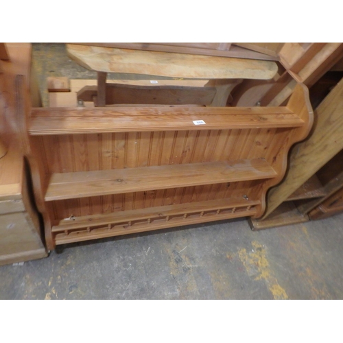 866 - PINE WALL HUNG SHELF