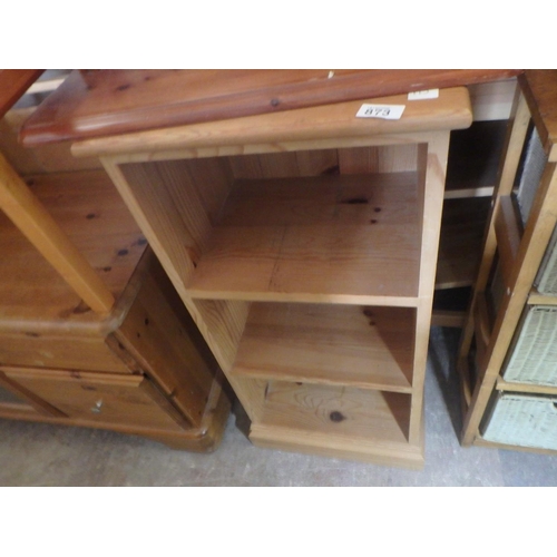 873 - PINE BOOKCASE