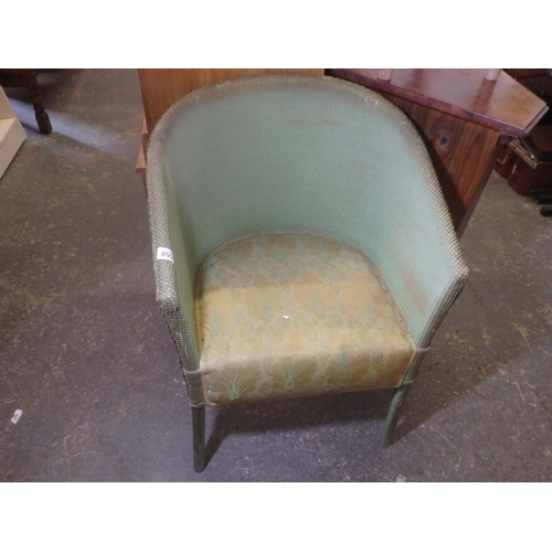 892 - GREEN BEDROOM CHAIR