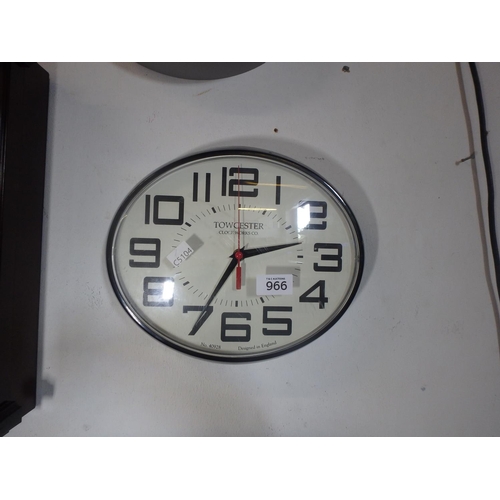 966 - TOWCESTER CLOCKWORKS CO WALL CLOCK