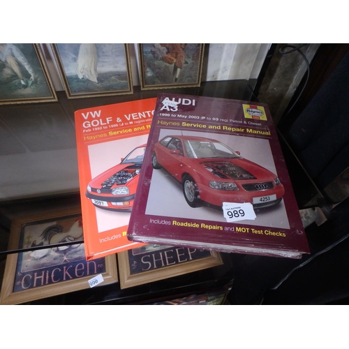 989 - 2 HAYNES SERVICE AND REPAIR MANUALS