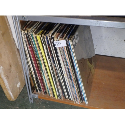 1220 - LARGE STACK OF VINYL RECORDS