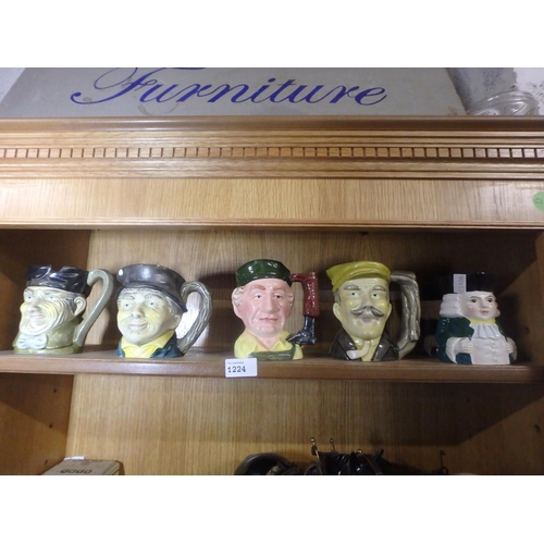 1224 - SELECTION OF VINTAGE CHARACTER JUGS