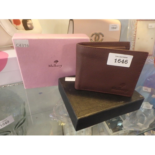 1646 - MULBERRY BROWN WALLET