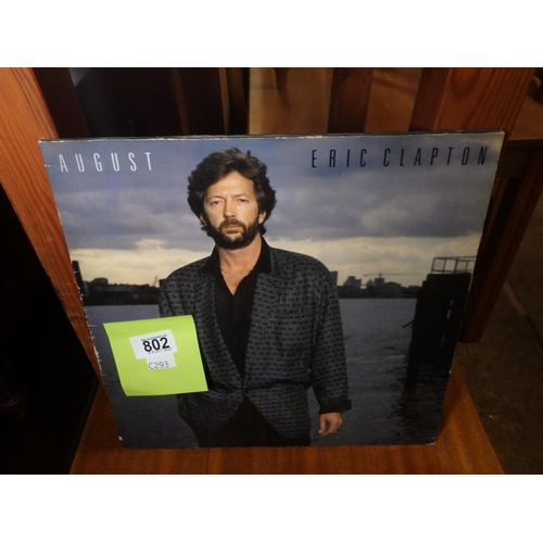 802 - ERIC CLAPTON AUGUST LP