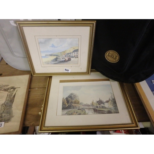 844 - TWO SIGNED PRINTS J R TAYLOR