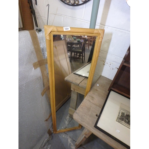 1925 - BAMBOO FRAMED RECTAGULAR WALL MIRROR