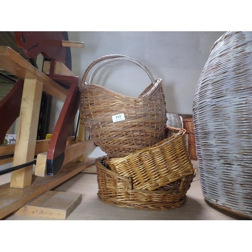 717 - 4 WICKER BASKETS