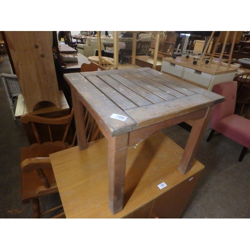 1086 - WOODEN SIDE TABLE