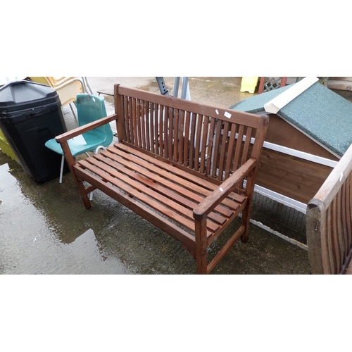 199 - WOODEN GARDEN BENCH