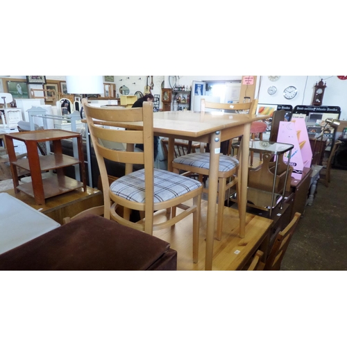 1874 - RETRO KITCHEN TABLE AND TWO CHAIRS