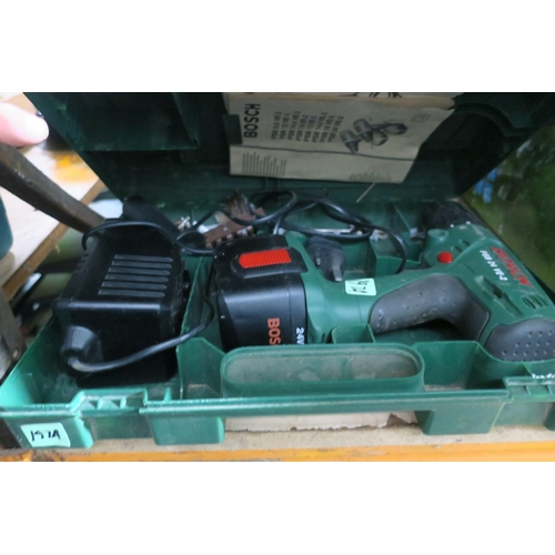 2063 - BOSCH BATTERY DRILL WITH CHARGER