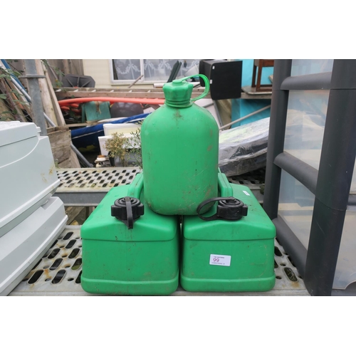 99 - 3 PETROL CANS