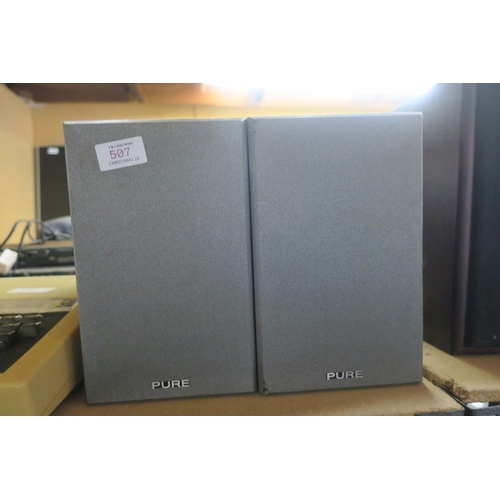 507 - TWO PURE MIDI SPEAKERS