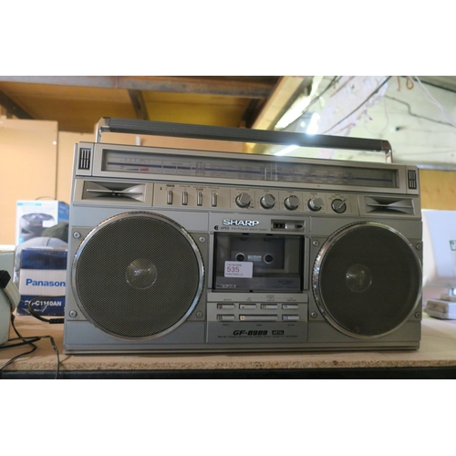 535 - SHARP GF8989 GHETTO BLASTER