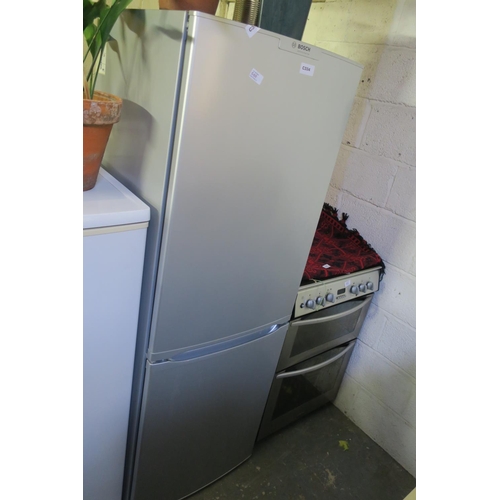 640 - BOSCH SILVER FRIDGE FREEZER