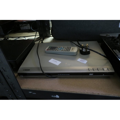 527 - ACOUSTIC SOLUTIONS DVD PLAYER WITH REMOTE CONTROL