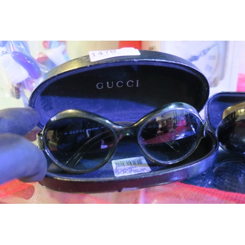 1470 - GUCCI SUNGLASSES, VINTAGE IN CASE