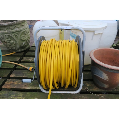 48 - MICROBORE GARDEN HOSE AND REEL