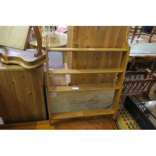 977 - WOODEN WALL SHELF