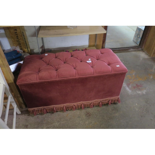 1728 - PINK VELOUR BLANKET BOX