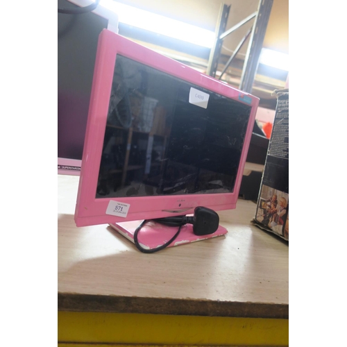 571 - SMALL ALBA MONITOR SCREEN IN PINK