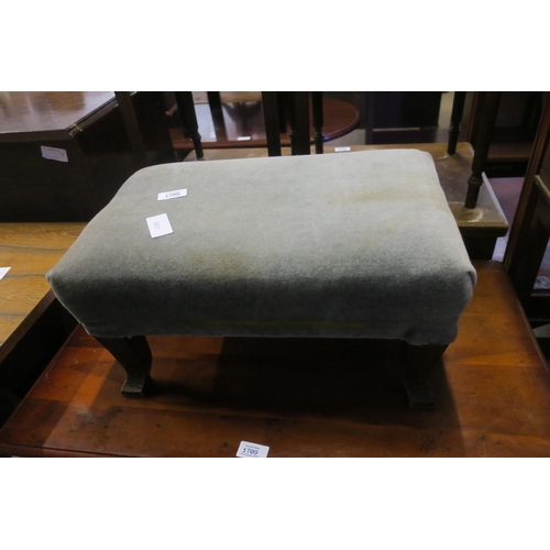 1708 - VELOUR SMALL FOOT STOOL